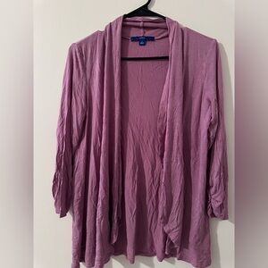 Apt. 9 Dusty Rose Open-Front Cardigan
